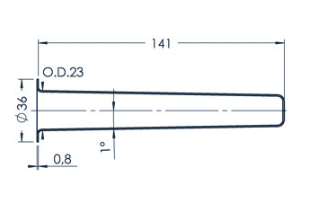 PBN Crucible 40-36/415-00-042