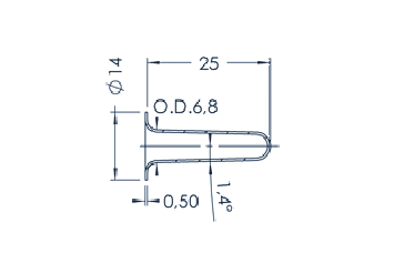 PBN Crucible 1-14/415-00-065