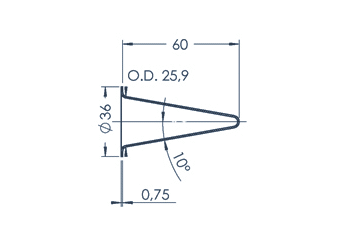 PBN Crucible C12-36/415-00-057