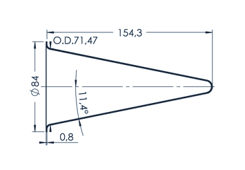 PBN Crucible c200-84/415-00-038