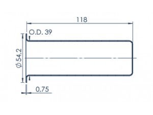 Standard MBE-Tiegel (PBN 130-54)