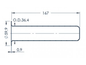 Standard MBE-Tiegel (PBN 160-60)