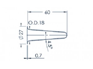 Standard MBE-Tiegel (PBN C8-27)