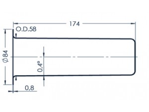 Standard MBE-Tiegel (PBN 420-84)