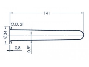 Standard MBE-Tiegel (PBN 35-34)