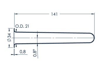 Standard MBE-Tiegel (PBN 35-34)