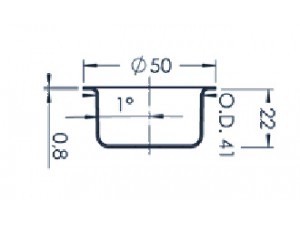 Standard MBE-Tiegel (PBN 25-50)