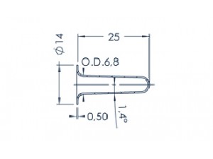 Standard MBE-Tiegel (PBN 1-14)