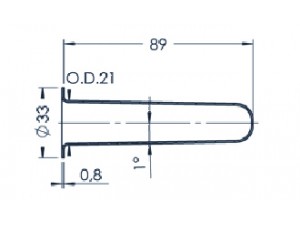 Standard MBE-Tiegel (PBN 25-33)