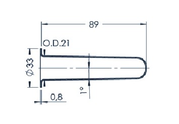 Standard MBE-Tiegel (PBN 25-33)