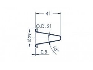 Standard MBE-Tiegel (PBN C5-29)