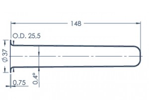 Standard MBE-Tiegel (PBN 60-37)