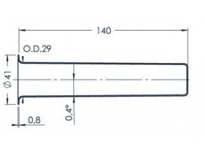 Standard MBE-Tiegel (PBN 85-41)