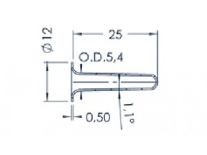 Standard MBE-Tiegel (PBN 1-12)