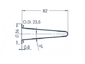 Standard MBE-Tiegel (PBN C16-36)