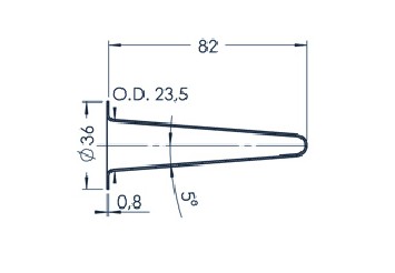 Standard MBE-Tiegel (PBN C16-36)