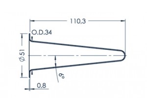 Standard MBE-Tiegel (PBN C40-51)