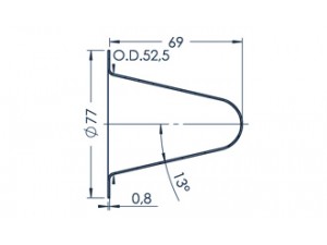 Standard MBE-Tiegel (PBN C75-77)