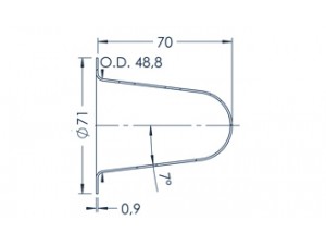 Standard MBE-Tiegel (PBN c82 71)