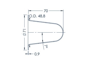 Standard MBE-Tiegel (PBN c82 71)